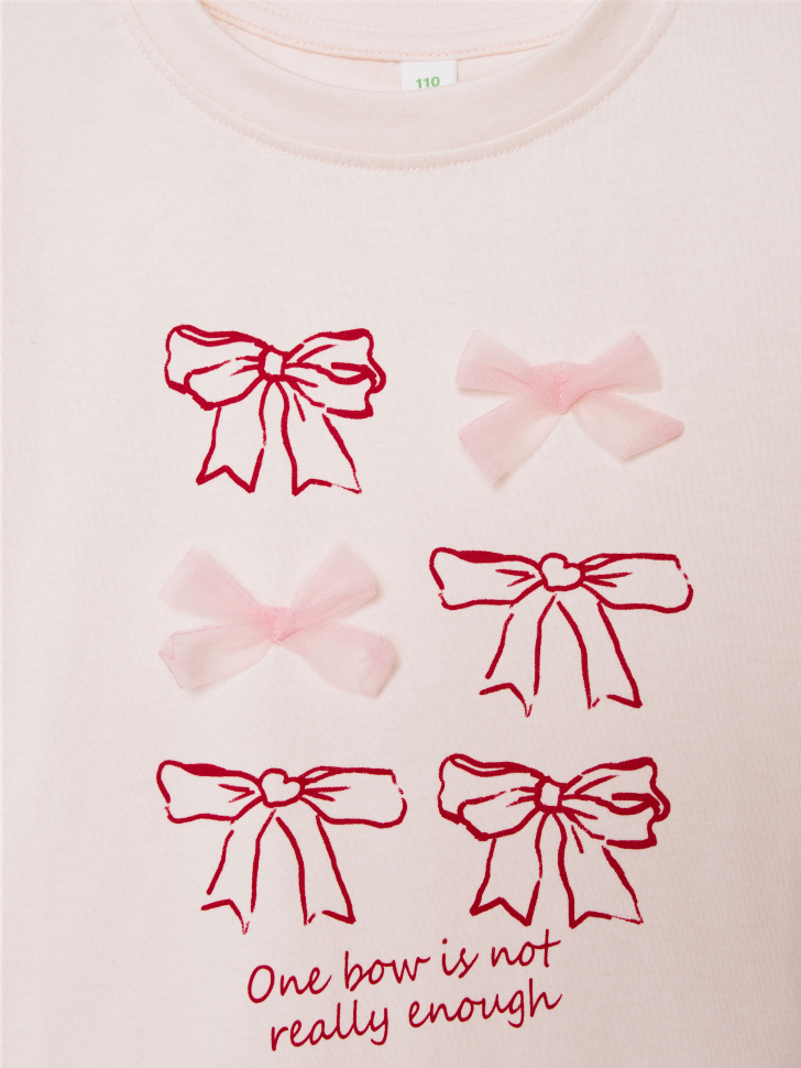 футболка оверсайз с принтом для девочек 4610517171580 в интернет магазине