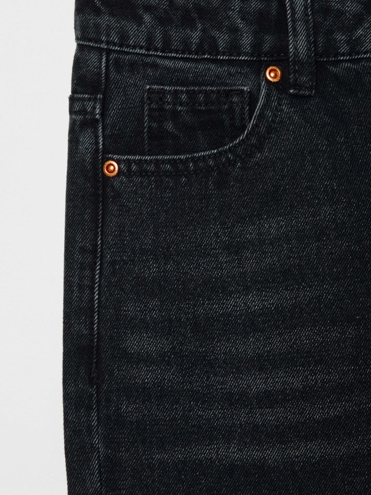 черные джинсы wide leg для девочек 4610517104687 с промокодом