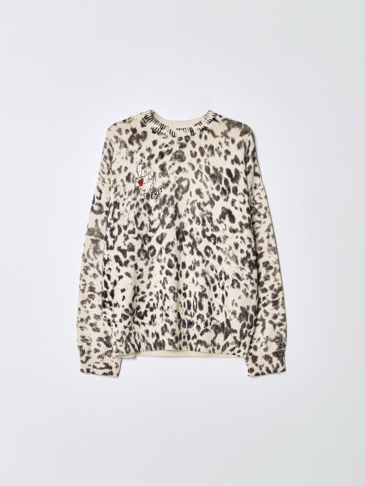 вязаный джемпер  x союзмультфильм из хлопка спереди