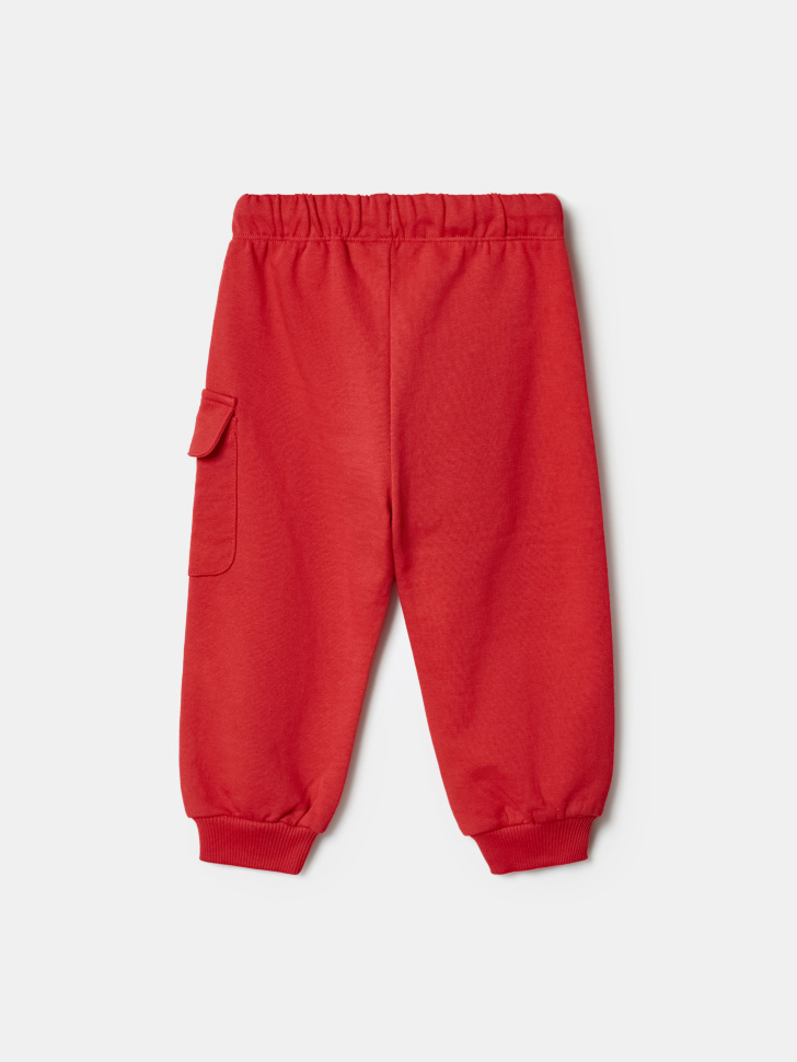 трикотажные джоггеры карго для малышей от бренда sela вид слева
