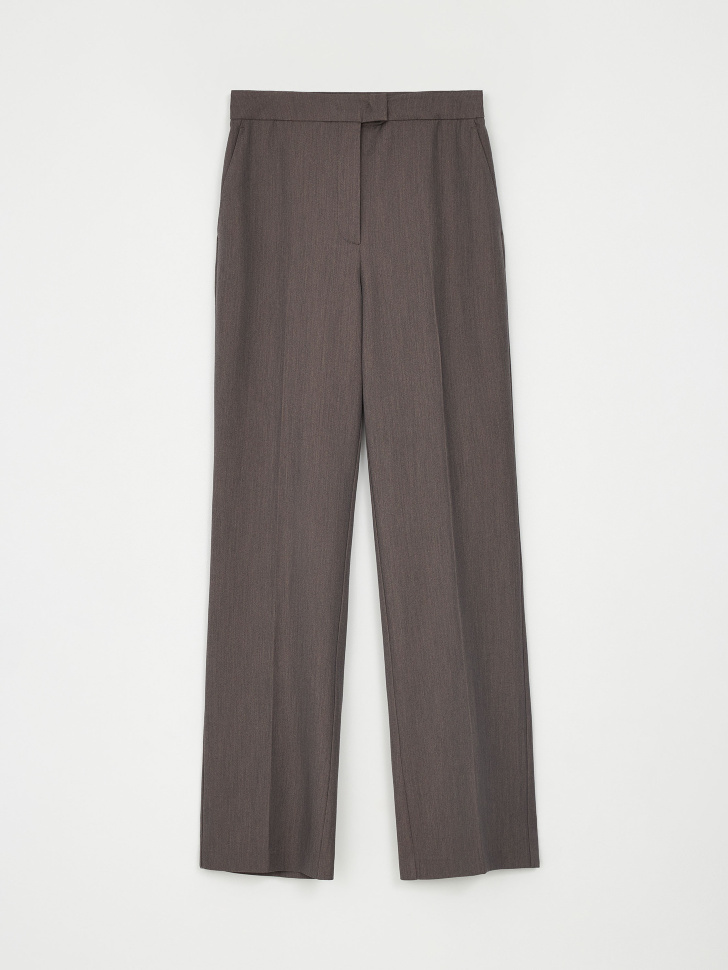 Прямые брюки со стрелками (серый, XS) sela 4680168409509 - фото 8