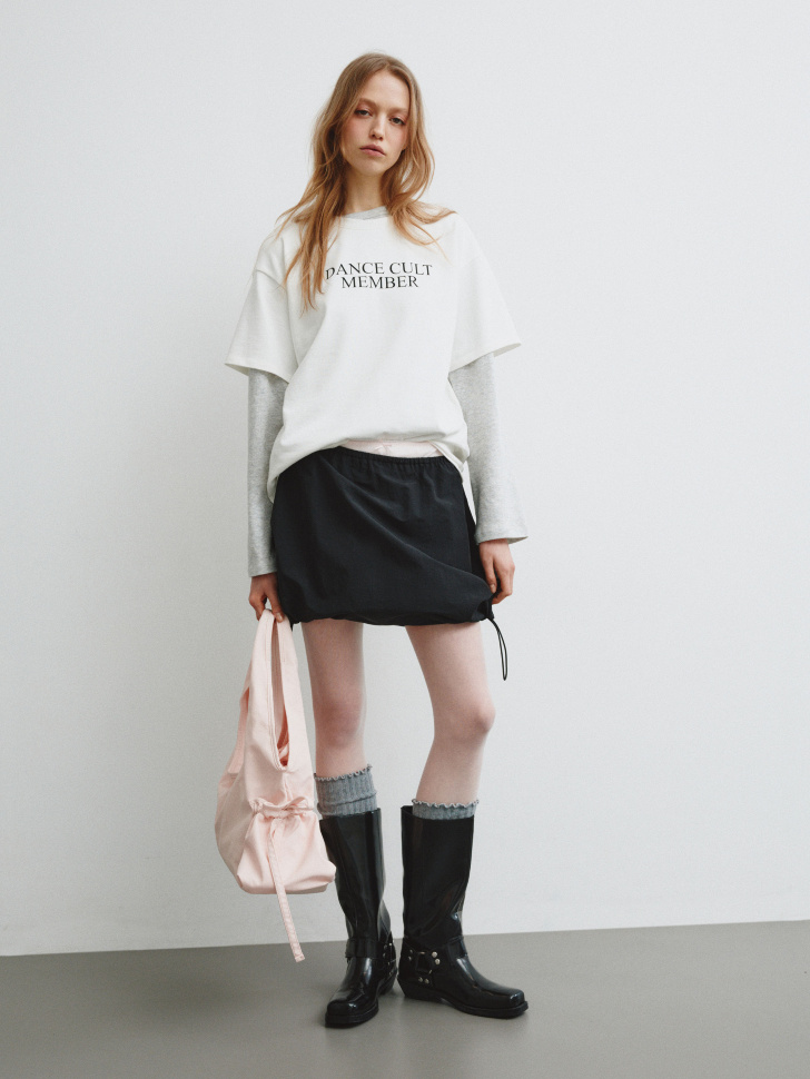 короткая юбка-баллон из линейки  young 4610517694683 фотография