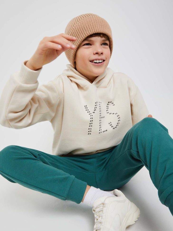 

Худи оверсайз для мальчиков, Белый