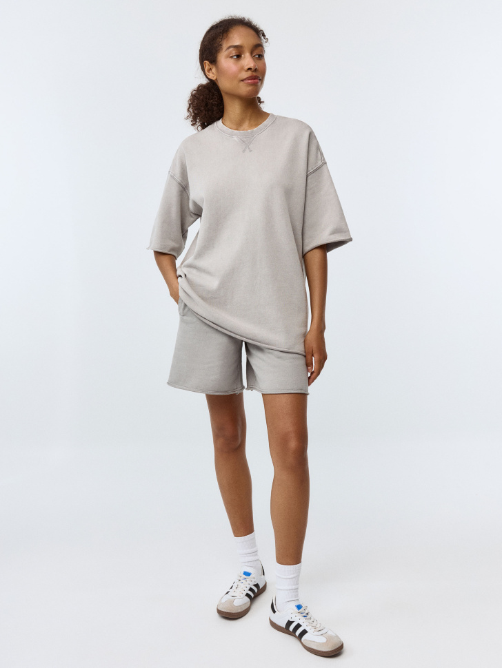 

Трикотажные шорты с кислотной стиркой