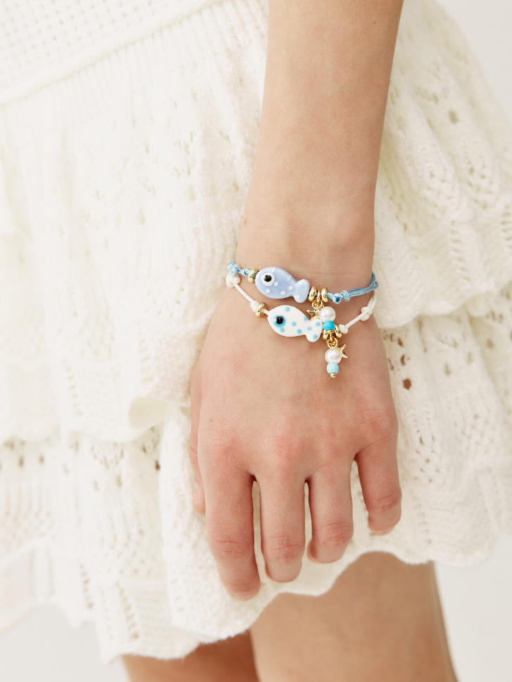 набор из 2 браслетов с яркими подвесками для девочек 4610517917492 фотография