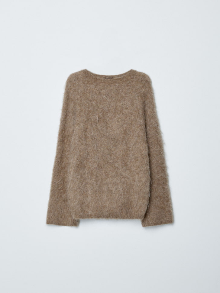 пушистый джемпер из смесовой шерсти альпаки 4610517027801 оригинал