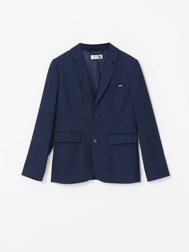 Школьный пиджак для мальчиков (синий, 134/ 9-10 YEARS)