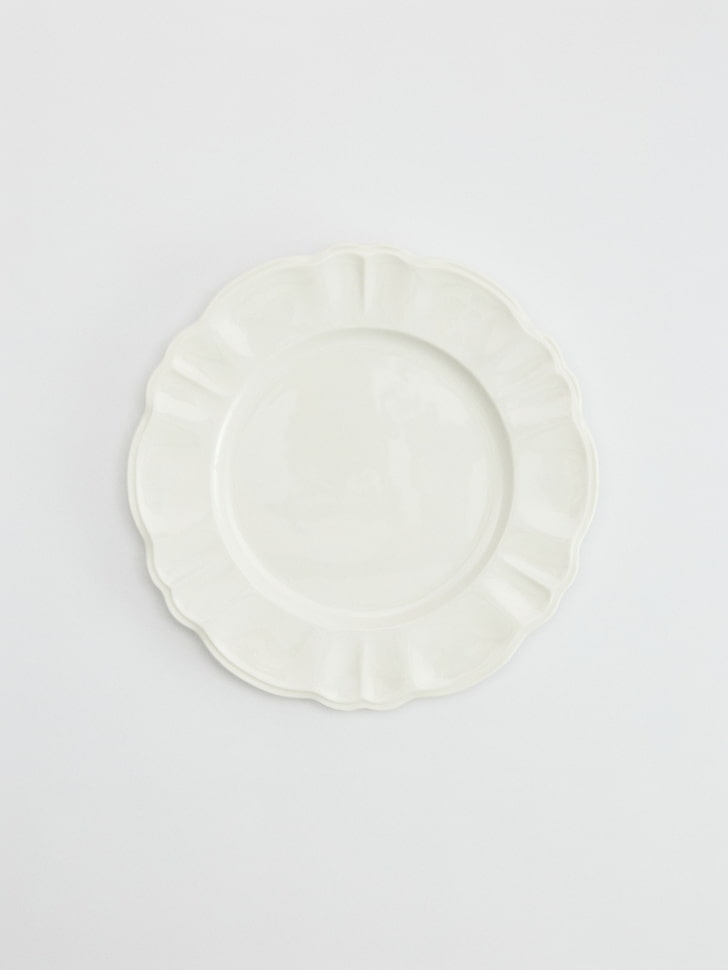 Десертная тарелка из костяного фарфора, белый, арт. 17044