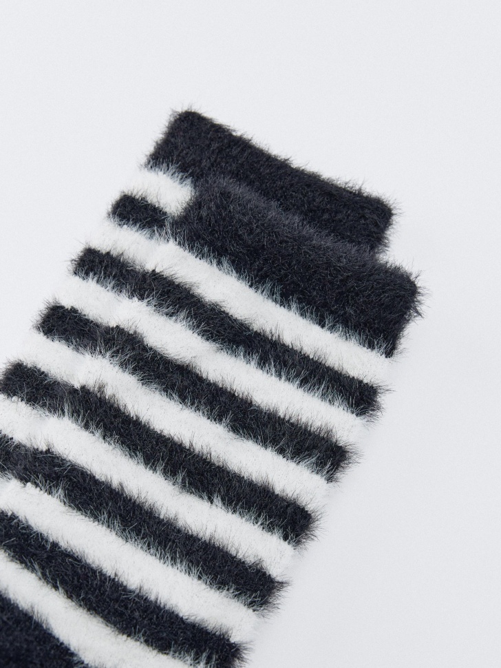 пушистые носки в полоску детские 4610517356819 по акции