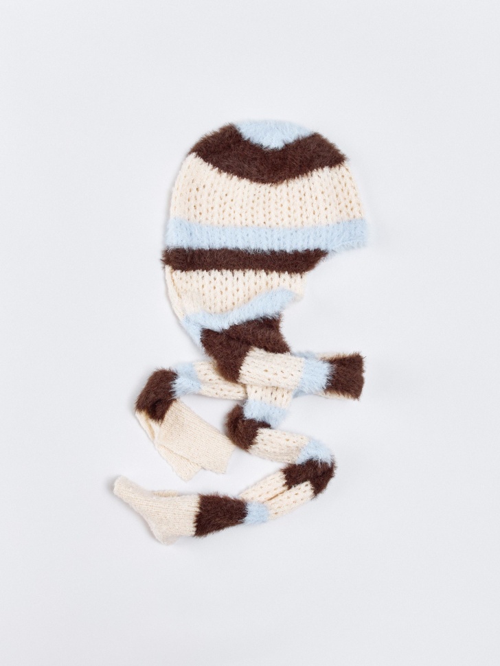 Шапка-шарф SELA для девочек, разноцветный, арт. 35745