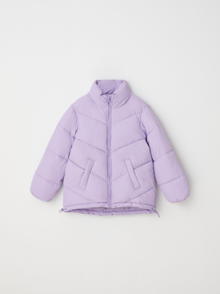 Стеганая куртка для девочек (фиолетовый, 122/ 7-8 YEARS) от Sela
