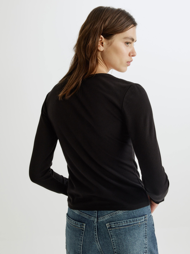 кардиган на пуговицах в рубчик из россии вид сбоку