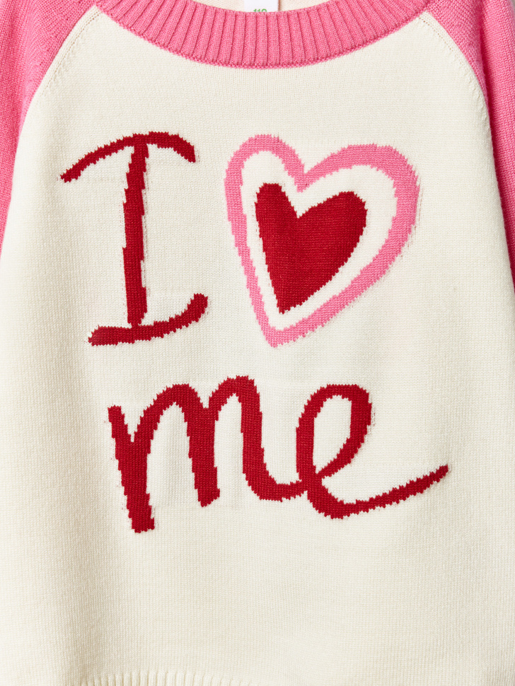 джемпер с принтом для девочек из россии вид сбоку