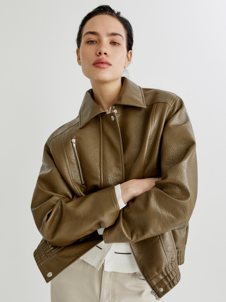 куртка оверсайз из экокожи 4610517461148 фотография