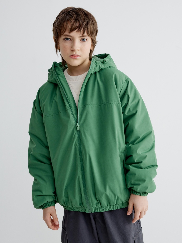 демисезонная куртка с капюшоном для мальчиков 4610517434180 фотография