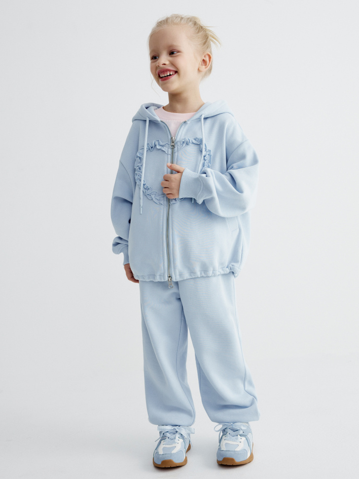 Джоггеры с фигурными карманами для девочек 1799₽