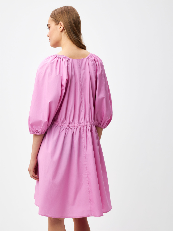 Платье из поплина (розовый, S) sela 4680168666612 - фото 4