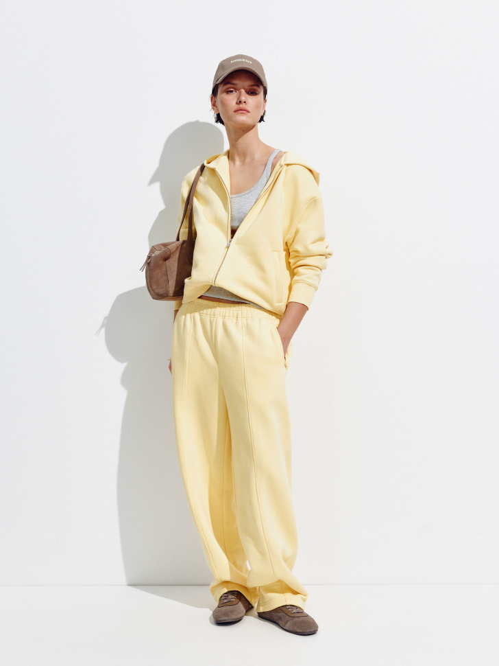 

Худи оверсайз на молнии из футера, SL6804010405