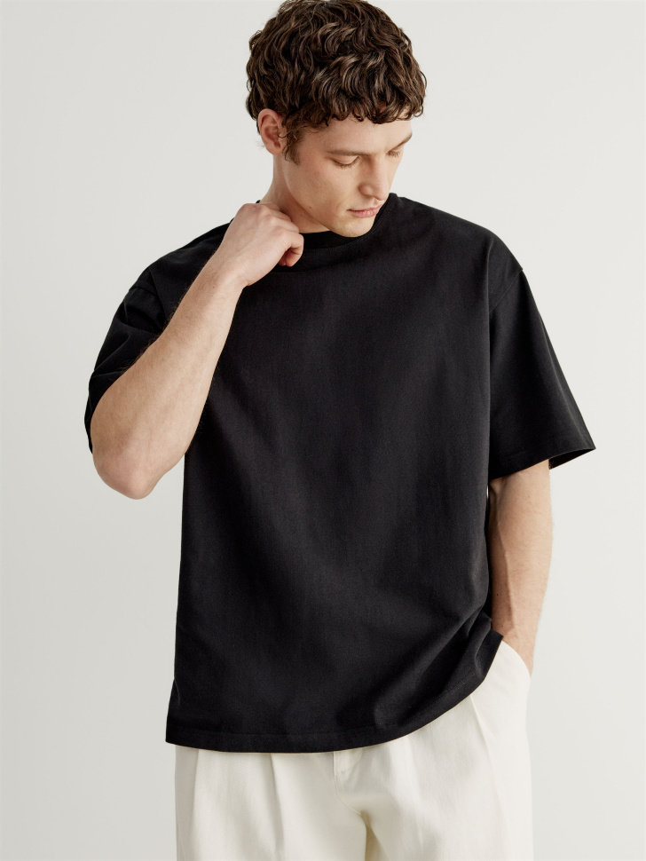 Футболка Sela Макс оверсайз, черный, арт. 49439