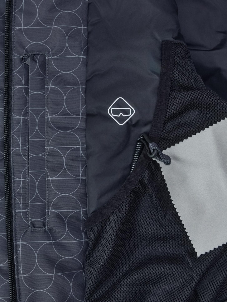 горнолыжная куртка из технологичной мембраны для взрослого возраста с изнаночной стороны