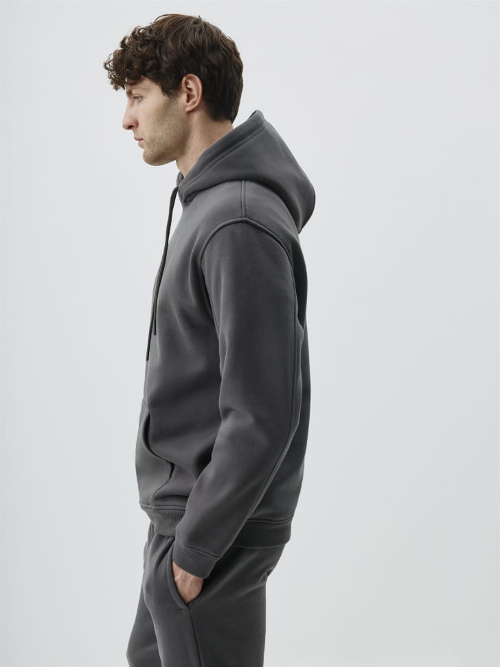 Худи REGULAR FIT из футера с начесом. Фото №4