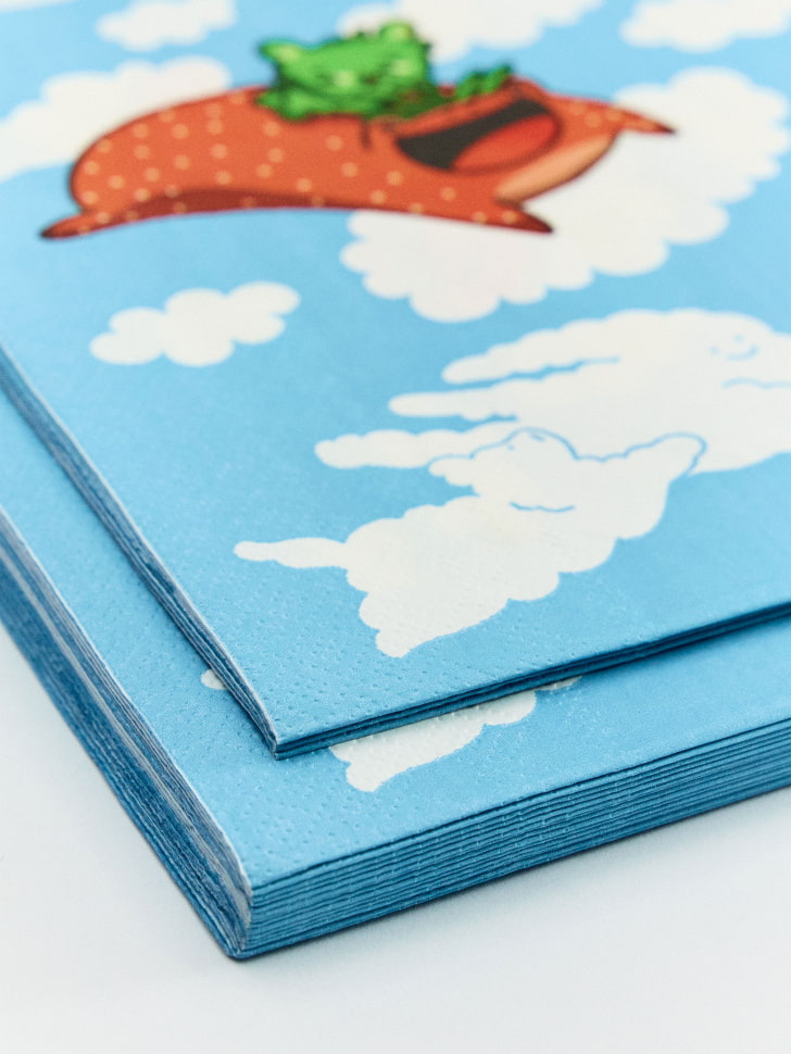 набор бумажных салфеток с вигге и бу, 20 шт. от бренда sela вид слева