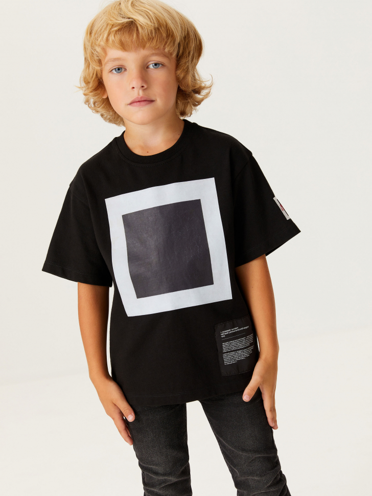 

Футболка с принтом для мальчиков из коллекции «Третьяковская галерея», Черный