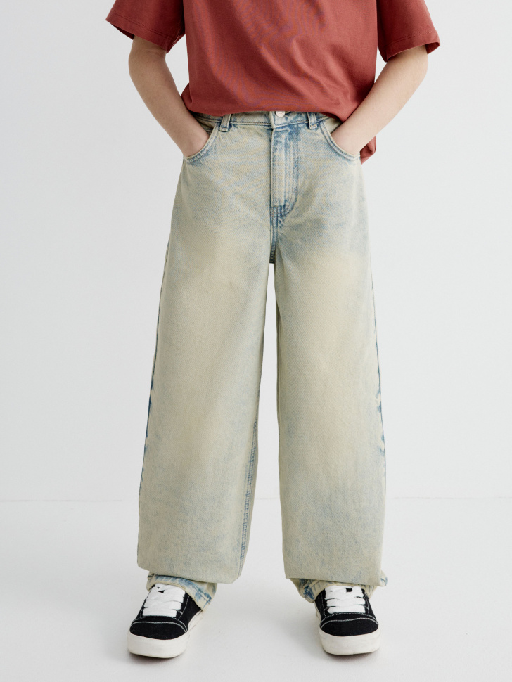 винтажные джинсы baggy fit для мальчиков 4680798774565 по акции