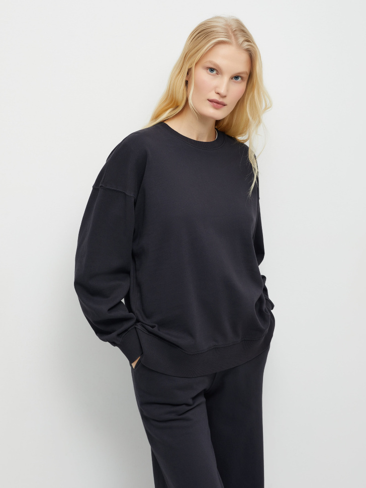 

Свитшот из улучшенного хлопка, Черный