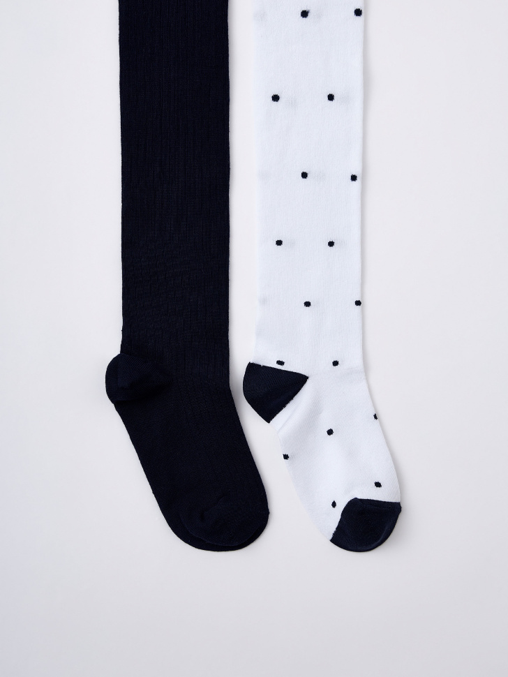 Набор колготок для девочек (белый, 134-140)