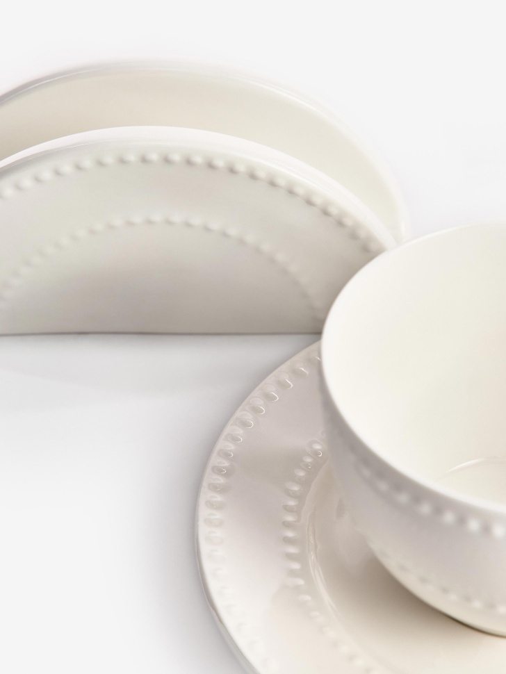 салфетница из костяного фарфора от бренда sela вид слева