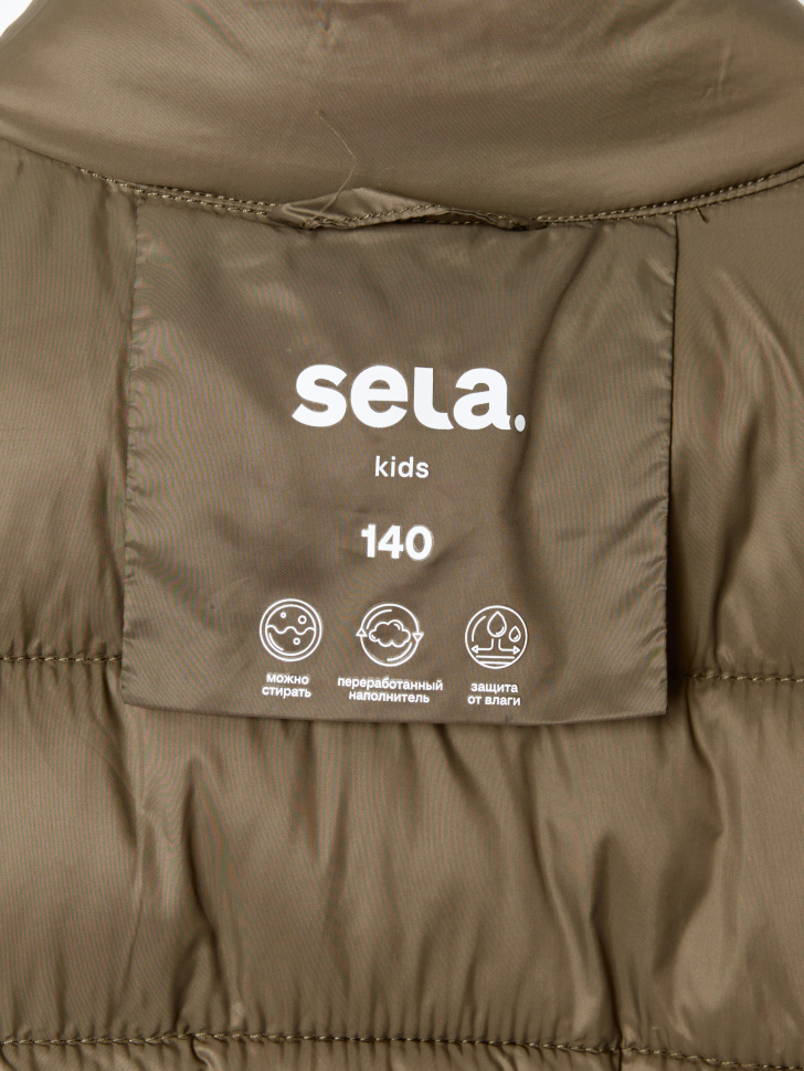 базовая ультралегкая стеганая куртка для мальчиков по цене 2699 руб вид справа