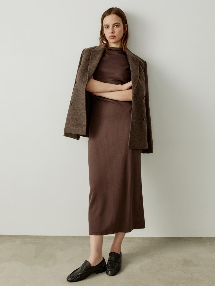 Платье SELA миди со сборкой, арт. 38686