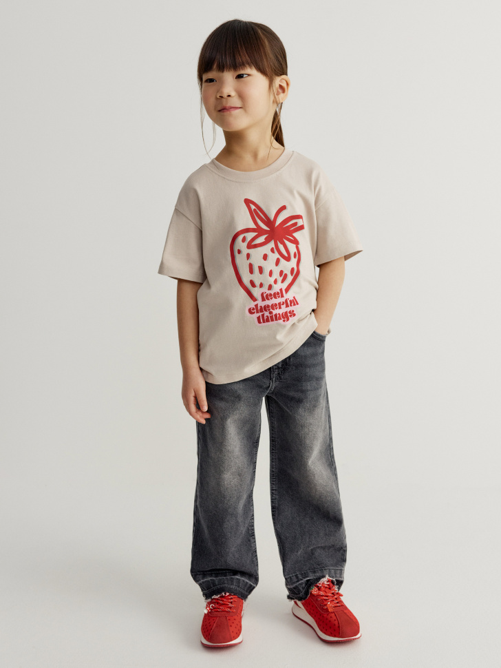 Широкие джинсы для девочек 2299₽