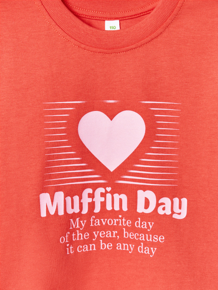 футболка с принтом для девочек от бренда sela вид слева