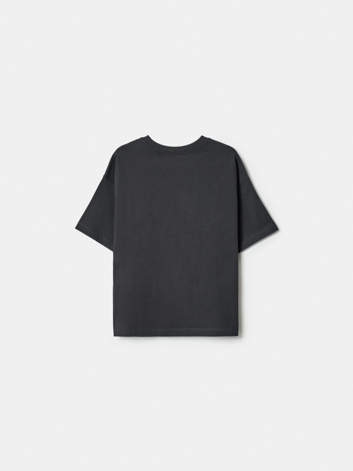 футболка оверсайз с принтом для девочек от бренда sela вид слева