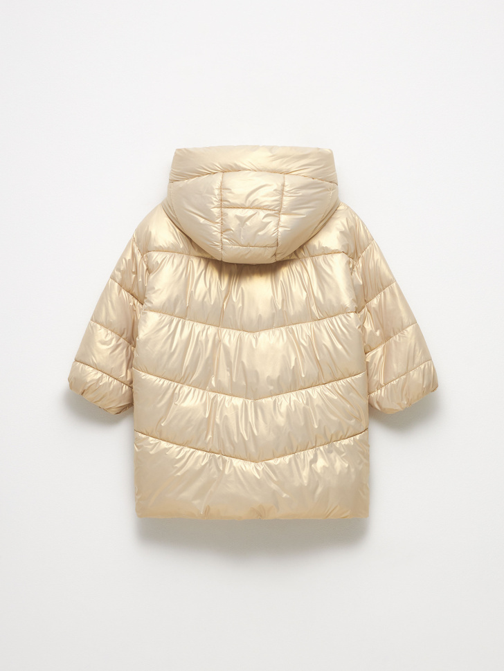пальто для девочек (золото, 116) sela 4680129506643 - фото 4