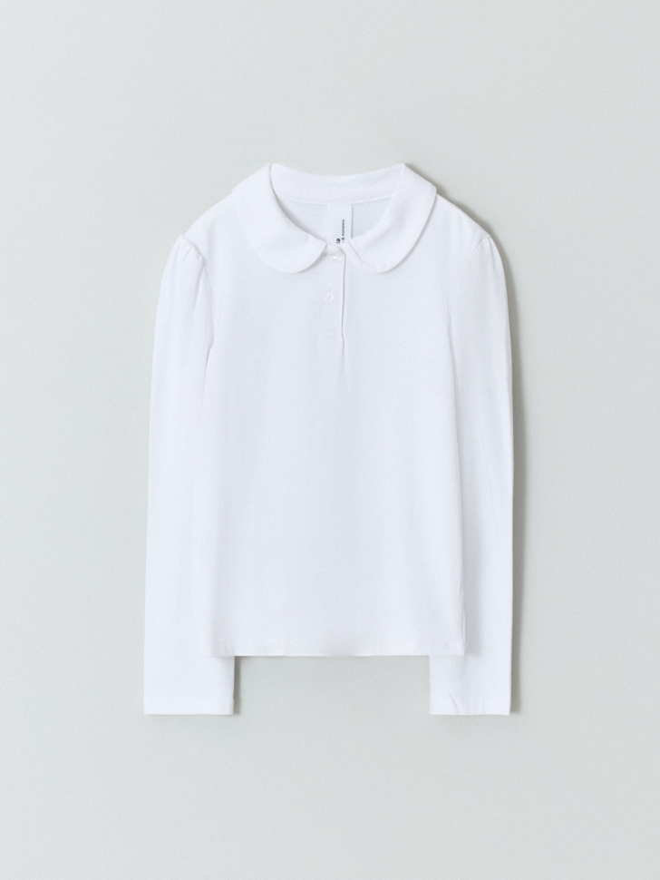 

Школьная трикотажная блузка для девочек