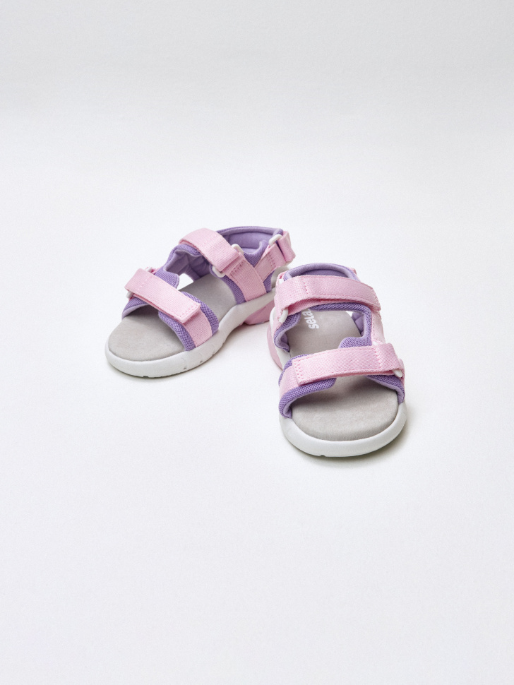 сандалии на липучках для девочек из россии вид сбоку