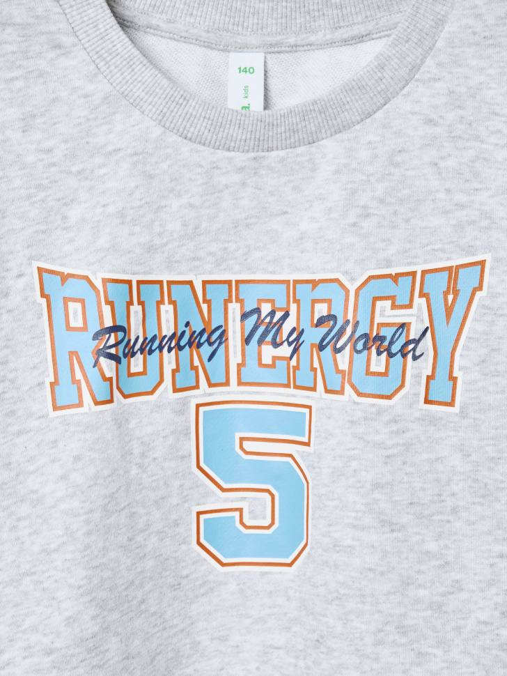 укороченная футболка из футера для девочек из россии вид сбоку