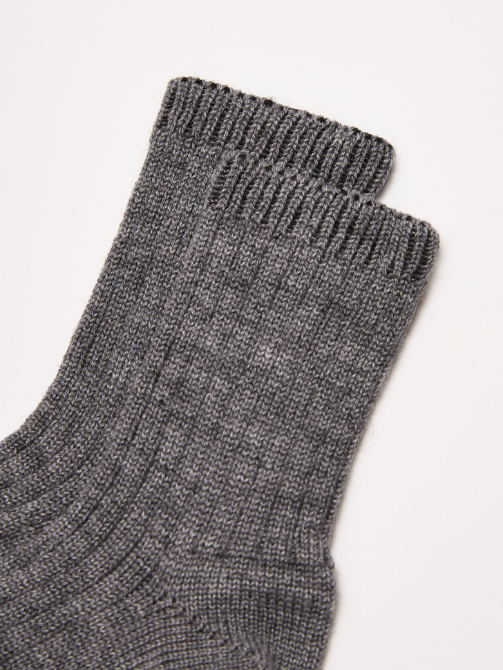 Носки из смесовой шерсти для девочек (серый, 23-25) sela 4680168152030 - фото 2