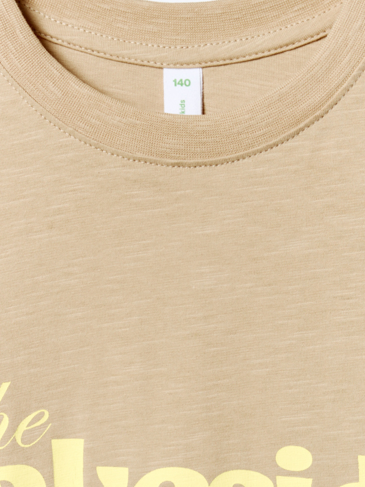 футболка оверсайз с принтом для мальчиков из россии вид сбоку