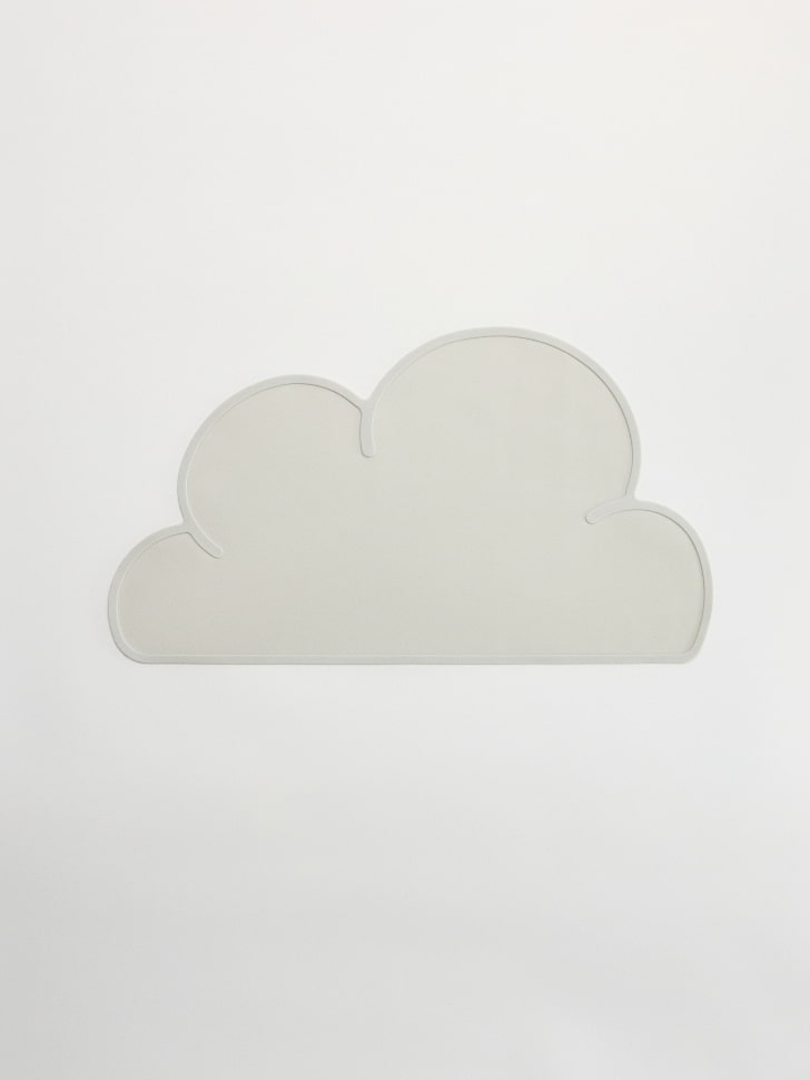 Силиконовый коврик для кормления детский, серый, арт. без артикула