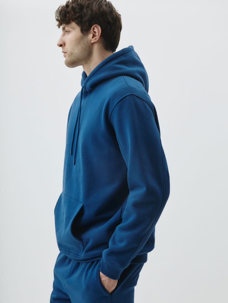 Худи REGULAR FIT из футера с начесом. Фото №5