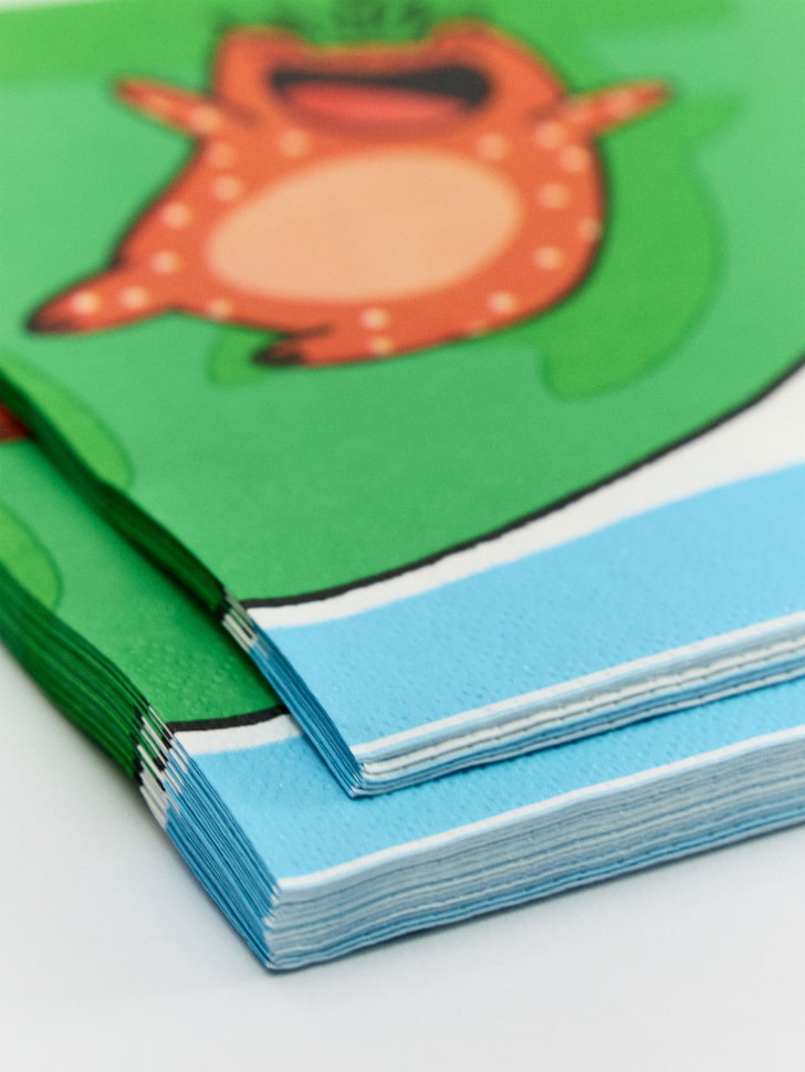 набор бумажных салфеток с вигге и бу, 20 шт. от бренда sela вид слева