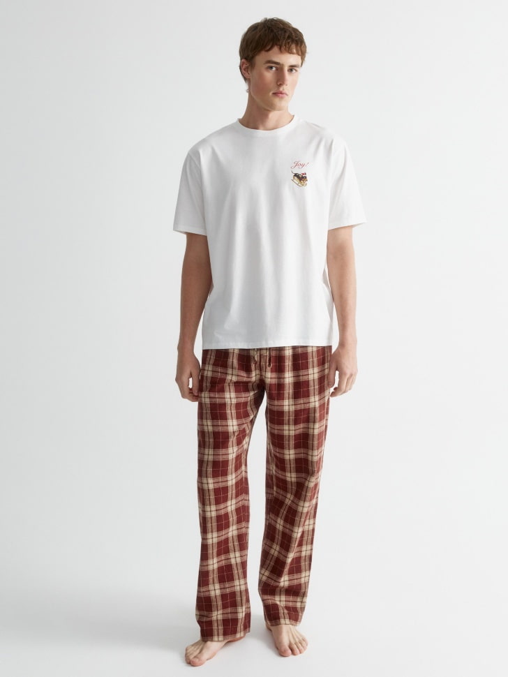 пижамные брюки из фланели в клетку 4680798669977 фотография