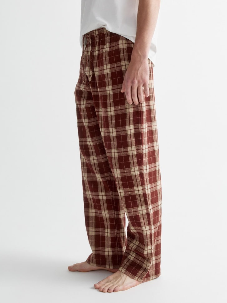 пижамные брюки из фланели в клетку 4680798669977 в интернет магазине