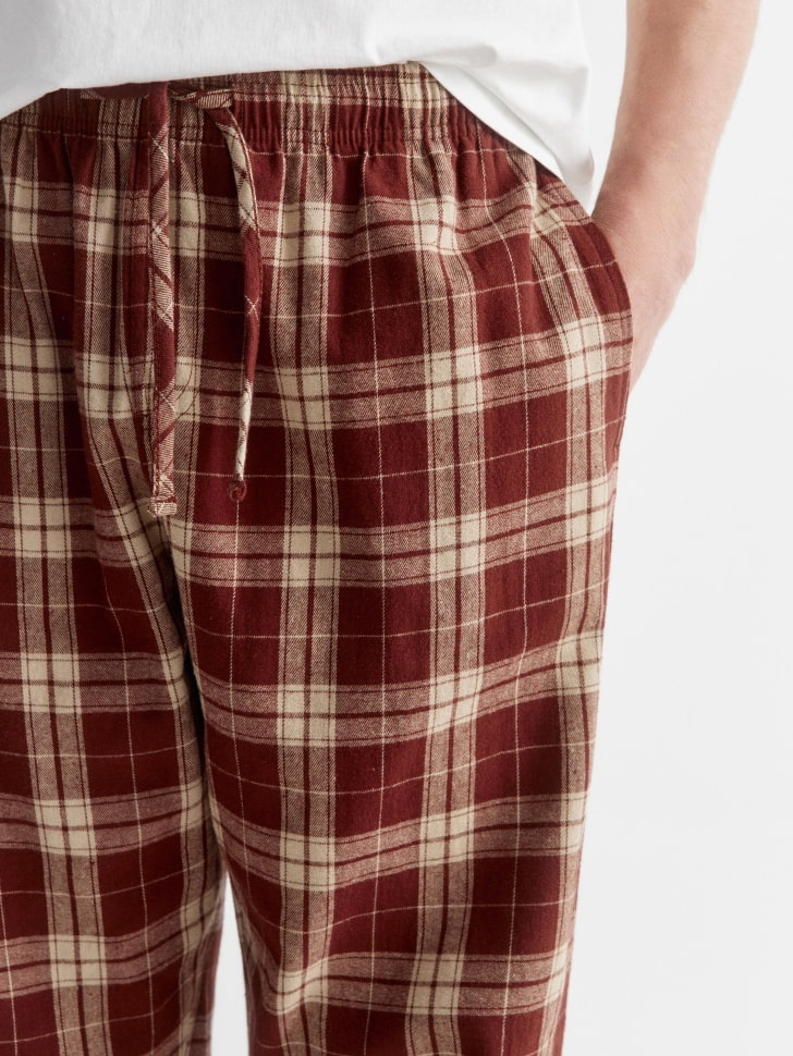 пижамные брюки из фланели в клетку 4680798669977 с промокодом