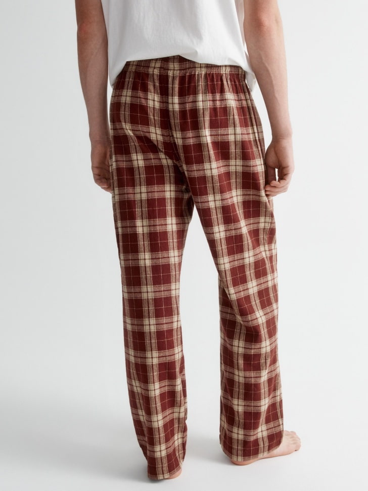 пижамные брюки из фланели в клетку 4680798669977 купить с доставкой
