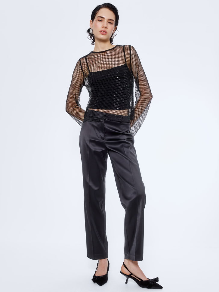 вечерний топ из сетки со стразами 4680798754338 по акции